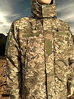 Бушлат піксель Вологостійкий на флісі, Бушлат зимовий, Військовий бушлат, Куртка піксель ЗСУ, Куртка зимова піксель