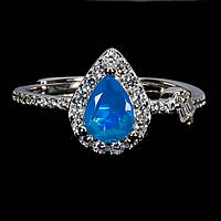 Каблучка. Натуральний опал. Срібло 925.