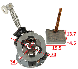 Щетки стартера ALPINA D3 BMW 116 118 120 123 114 125 316 318 320 325 330 420 425 430 435 520 525 518 530 535 550 640 730 740 750