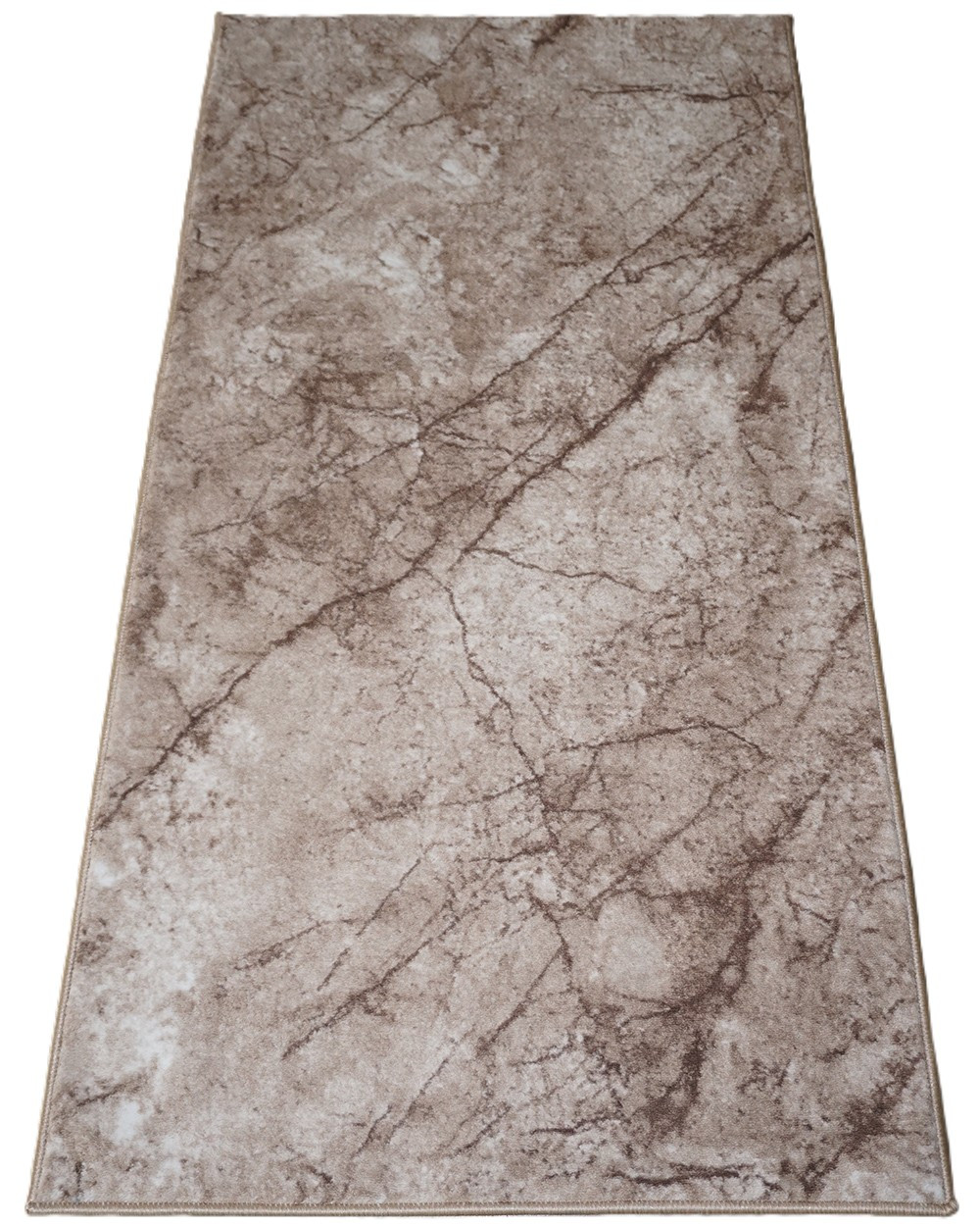 Бежевий мармуровий ковролін на нековзаючій основі ширина 1.5 м, фото 1