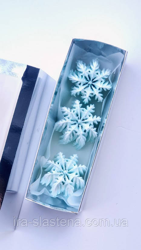 Зефірні сніжинки  з логотипом зефір, фото 1
