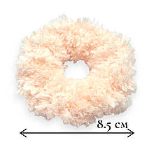 Гумка для волосся Handmade d  -8.5 см #15 світло-персиковий колір