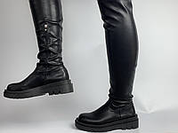 Стильные ботфорты до бедра на тракторной подошве | Осень-зима 2025