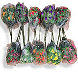 Штучні квіти букет Ананаси накрохмалені, 50см, фото 3