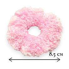 Гумка для волосся Handmade d -8.5 см #16 світло-рожевий колір