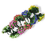 Штучні квіти букет Орхідеї заливка, 18см, фото 3