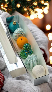 Найкращий новорічний подарунок Зефірні сніжинки  з логотипом зефір