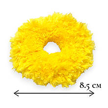 Гумка для волосся Handmade d -8.5 см #20 жовтий колір