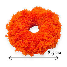 Гумка для волосся Handmade d -8.5 см #22 теракотовий колір