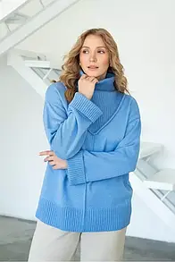 Жіночий джемпер  з коміром-хомутом NITA MKLN2112