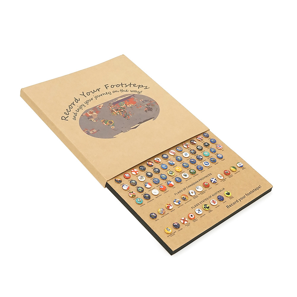 Пазл "Флаги країн світу" 291 кнопка/прапор, коркова дошка (220*210*17 мм), фото 1