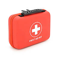 Аптечка медична в захисному кейсі. Пиловологонепроникний. 3 відділення. Комплект першої допомоги: ножиці, бинти, пластирі,