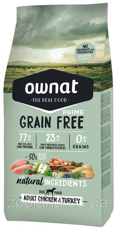701631 Ownat Grain Free Adult, 3 кг