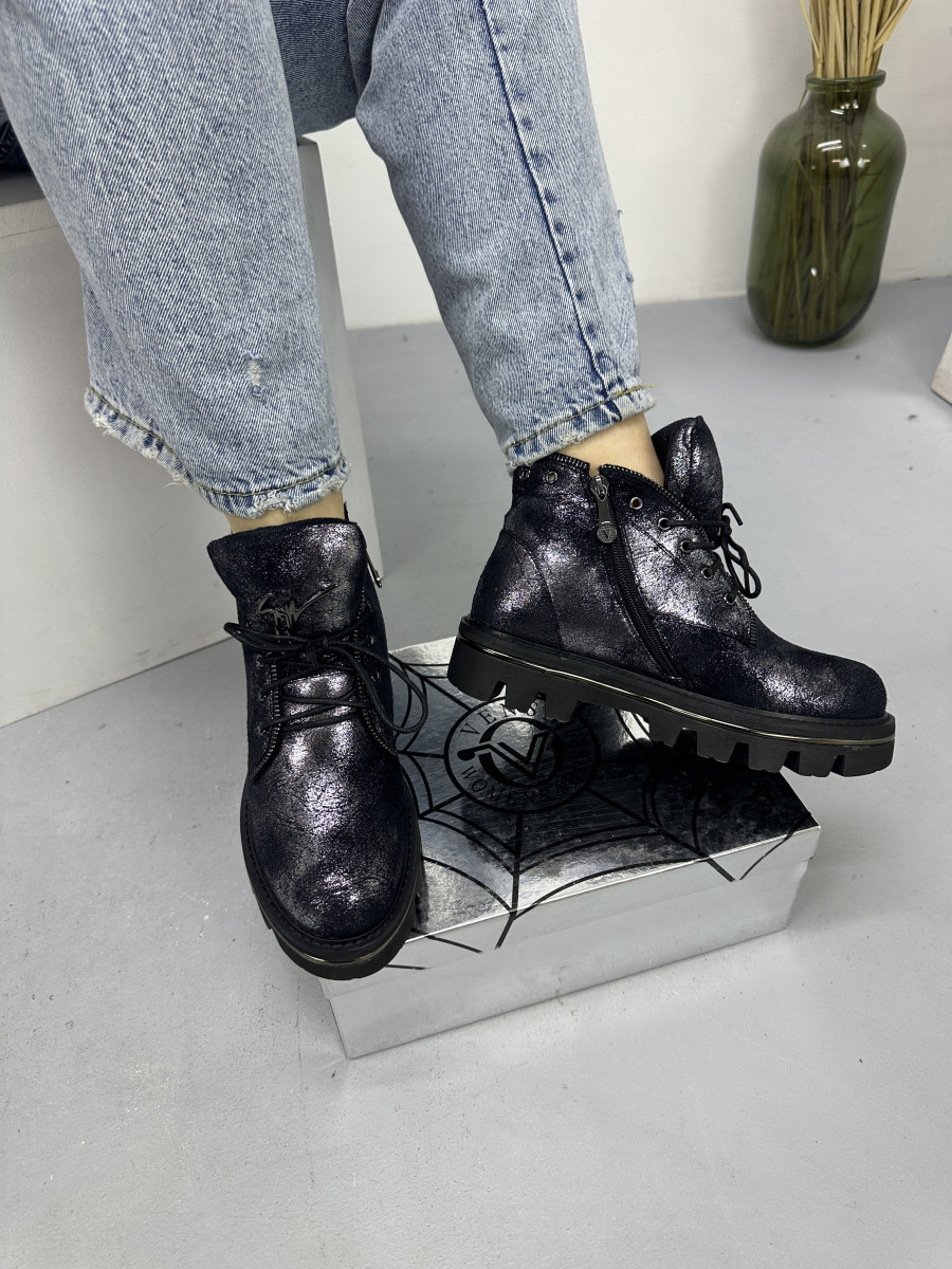 Зимові жіночі черевики Vensi V2 екозамша на платформі 36, фото 1