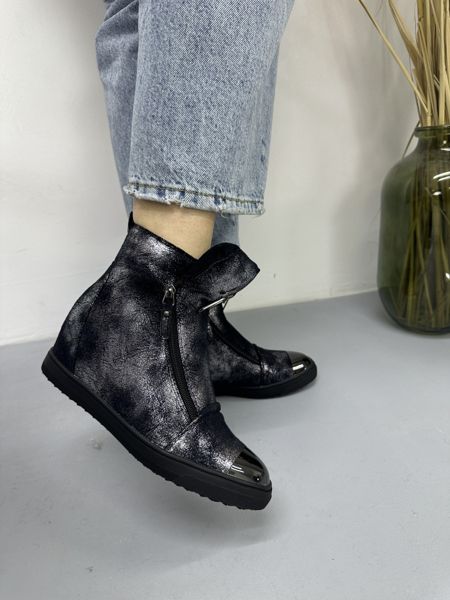 Зимові жіночі черевики Vensi V3 танкетки екозамша 36, фото 1