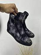Зимові жіночі черевики Vensi V3 танкетки екозамша 36, фото 5