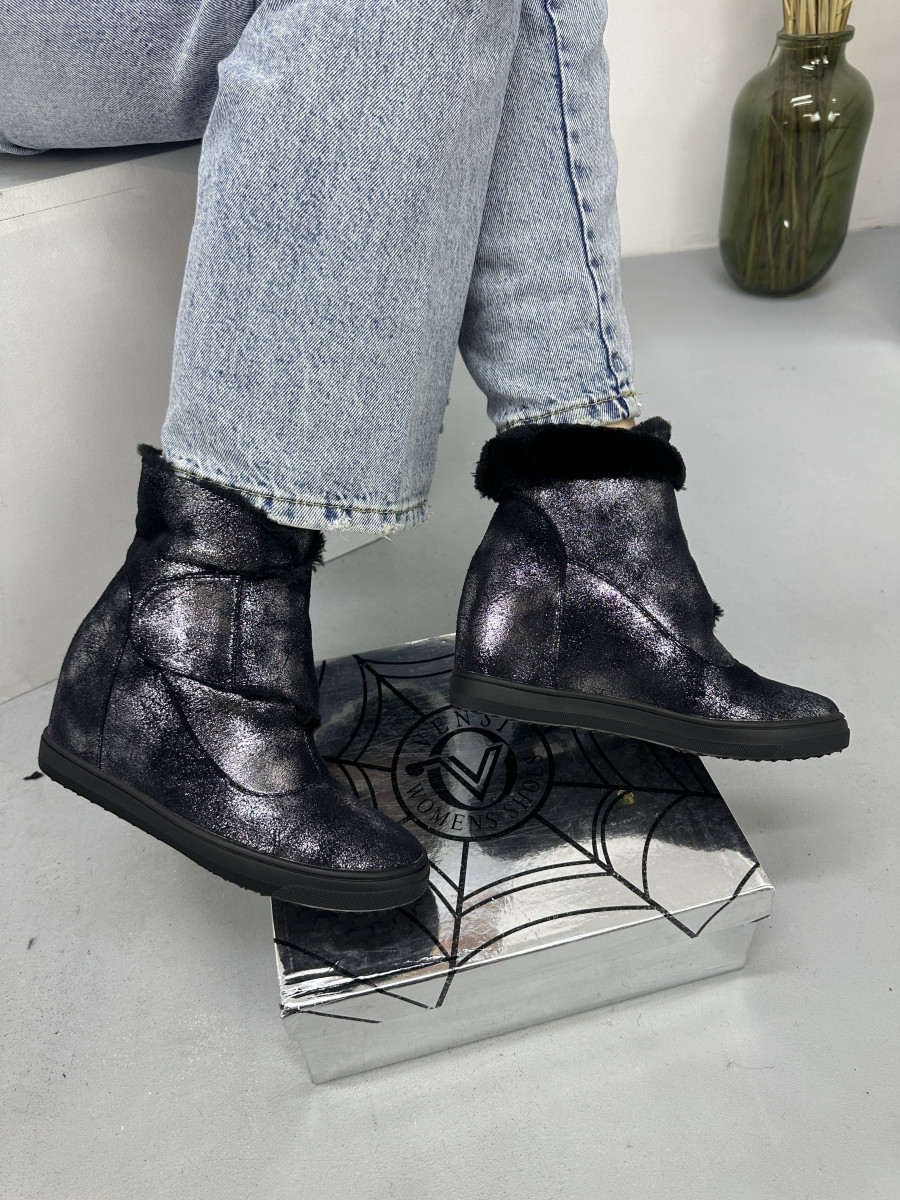 Черевики жіночі зимові Vensi V6 на танкетці  з липучкою на підйомі 36, фото 1