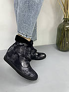 Черевики жіночі зимові Vensi V6 на танкетці  з липучкою на підйомі 36, фото 4