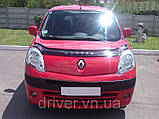 Дефлектор капота (мухобойка) Renault Kangoo 2008-2013, фото 2
