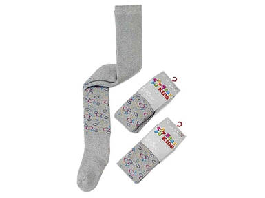 Колготи сірий дитячі махра SK118 Геометрія р.116-122 ТМ STAR KIDS