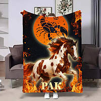 Плед 3D авторський зі знаком зодіаку Рак подарунок за гороскопом 2026 32279 135х160 см ТМ