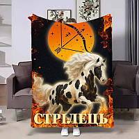 Плед 3D авторський зі знаком зодіаку Стрілець подарунковий гороскоп 2026 32288 135х160 см ТМ