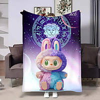 Плед 3D зі знаком зодіаку Лев Лабубу ний плюшевий гороскопчик 32238 160х200 см ТМ