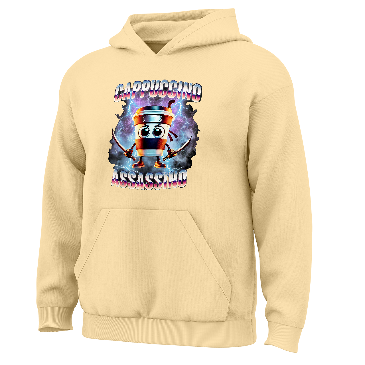 Тепле худі на флісі для хлопчика Cappuccino assassino 3-16 років, фото 1