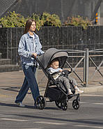 Прогулянкова коляска Carrello Bravo Plus CRL-5515 — великі гумові колеса, до 22 кг, складання однією рукою, фото 8