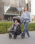 Прогулянкова коляска Carrello Bravo Plus CRL-5515 — великі гумові колеса, до 22 кг, складання однією рукою, фото 10