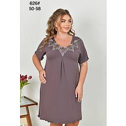 Жіноча нічна срочка з бамбуковим волокном Полу Батал Розміри: 50,52,54,56,58 (49554)