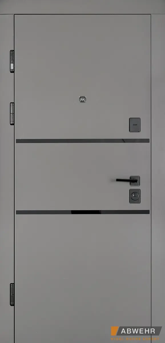 Вхідні двері Abwehr Megapolis MG3 Limana 443 Кварцит + Білий супермат 860*2050 мм Двері вхідні для дому