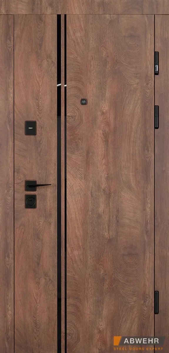 Вхідні двері Abwehr Megapolis Kale Riviera 572/0 Спил дерева коньячного 860*2050 мм