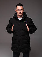 Куртка Columbia Titanium до -25°С чоловіча зимова подовжена коламбія чорна