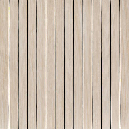 Покриття вінілове самоклеюче 3D рейки 600х600х2,8мм Ясен кремовий SW-00002199, фото 1