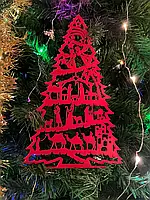 Різдвяна прикраса на ялинку з біопластику