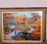 Набір для вишивання "ОСІННІЙ ПАРК" 16 каунт СХС. Ціну уточнюйте, фото 4