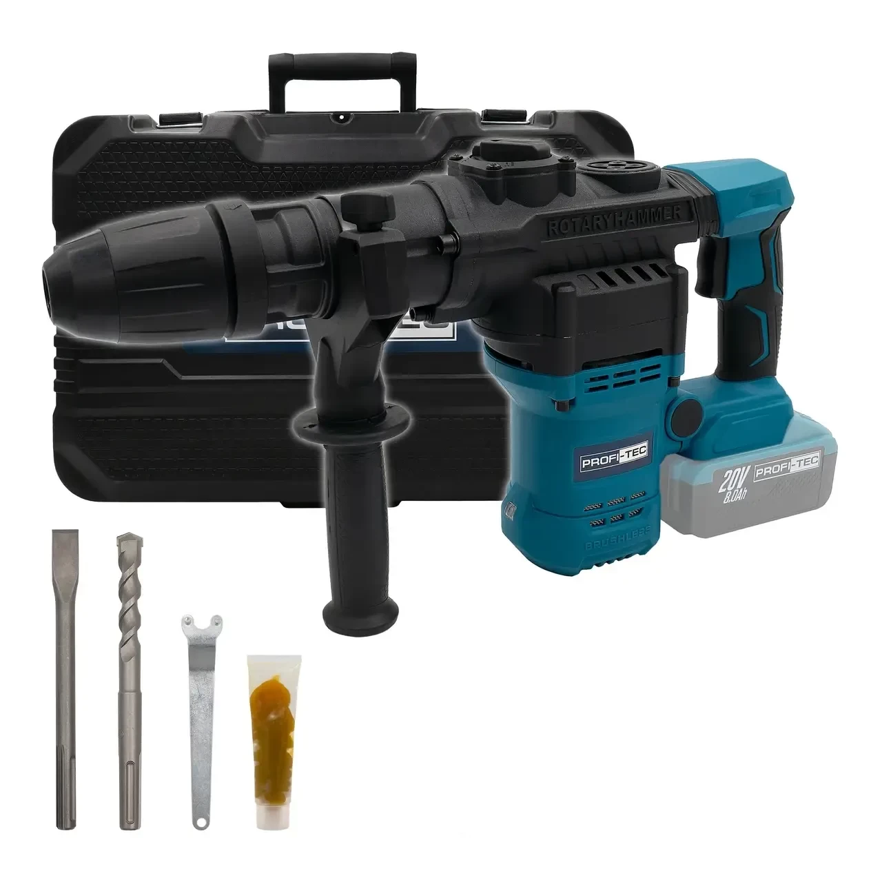 Акумуляторний перфоратор PROFI-TEC PBH5620 POWERLine (без акумулятора та зарядного пристрою), фото 1
