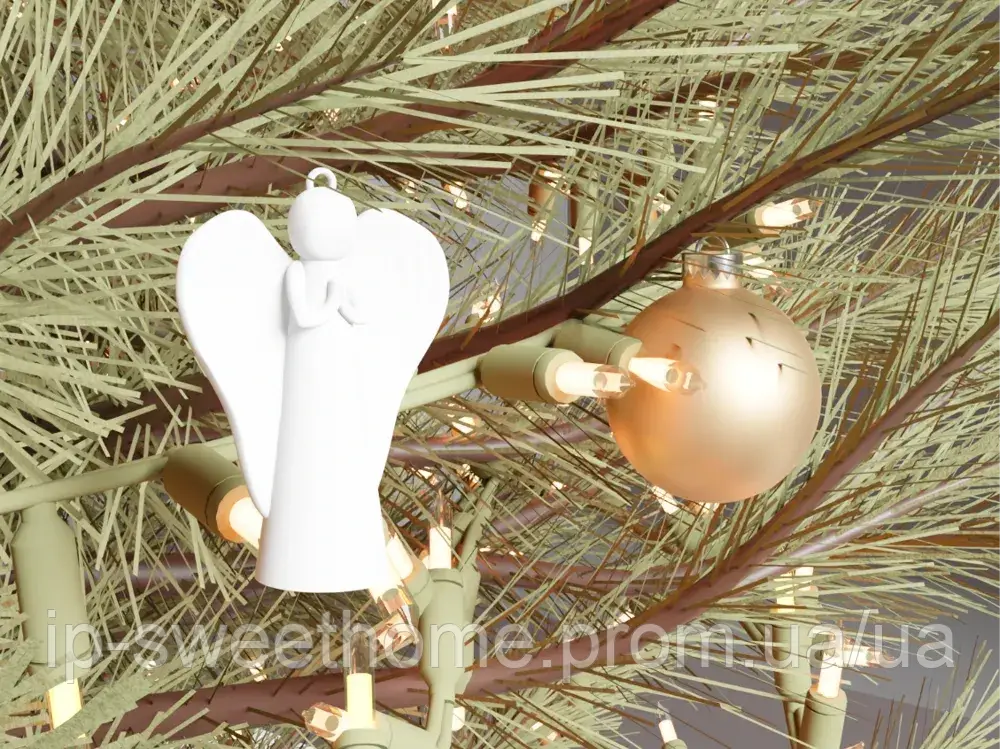 Прикраса для ялинки з ангелом