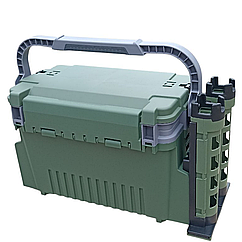 Ящик для спінінгового лову з тримачами вудлищ Multi Box Kaida - Рибальський універсальний ящик з тримачами вудлищ