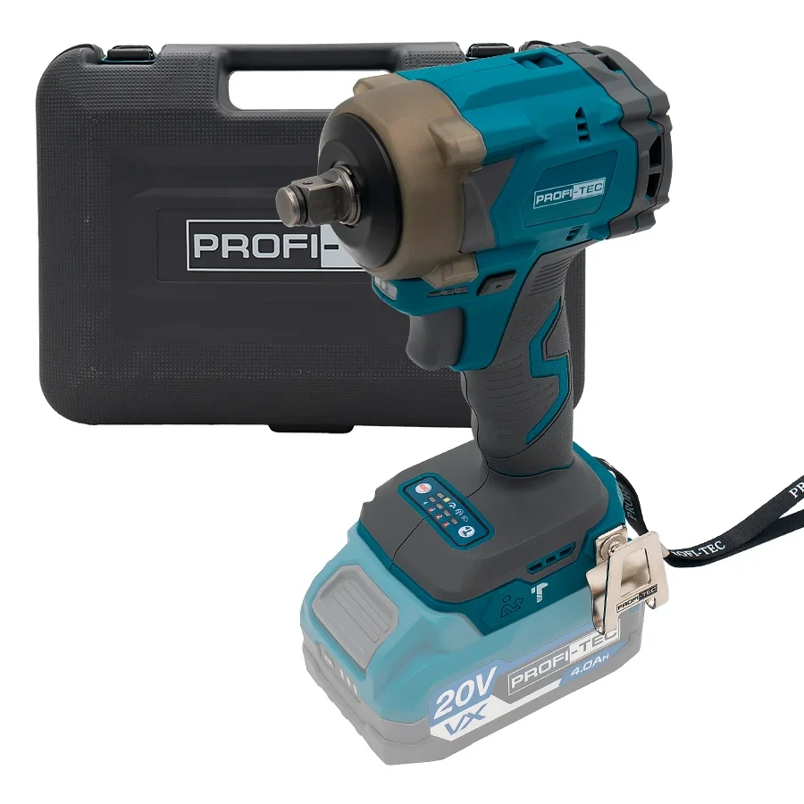 Акумуляторний гайковерт PROFI-TEC PPTW4520 POWERLine (без акумулятора та зарядного пристрою), фото 1