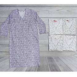 Жіноча нічна сорочка Батал з набивним начосом "Узбекис" Розміри: 58,60,62,64,66 (35068)
