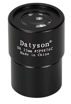 Окуляр SR 15 мм на 0,965" (24,5 мм) скляні лінзи, металевий корпус для телескопа