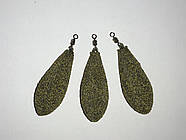 Грузило, тягарець короповий Горизонт, Обрій, 90 грамів, з покриттям зеленого кольору ( хакі )