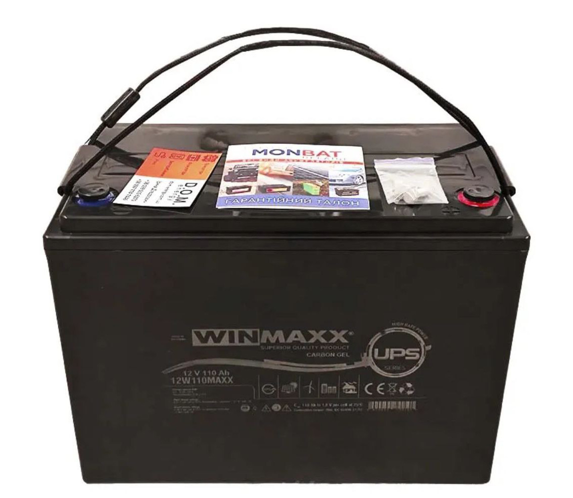 Акумулятор WinMaxx carbon gel 12v 110ah (Monbat)