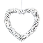 Вінок підвісний Серце із лози 40 см Elisey