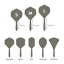 Оперіння для дротиків дартс Condor Zero Stress Axe Японія, фото 3