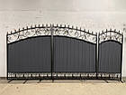 Ковані ворота з профнастилом, фото 5