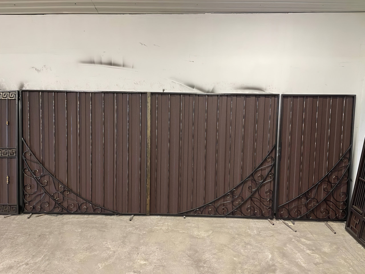 Ковані ворота з хвірткою та ковкою, фото 1