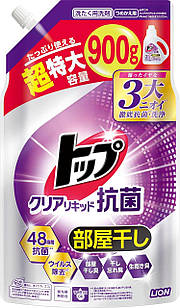 Lion Top Clear Liquid Antibacterial антибактеріальний рідкий засіб для прання, поповнення 900 г